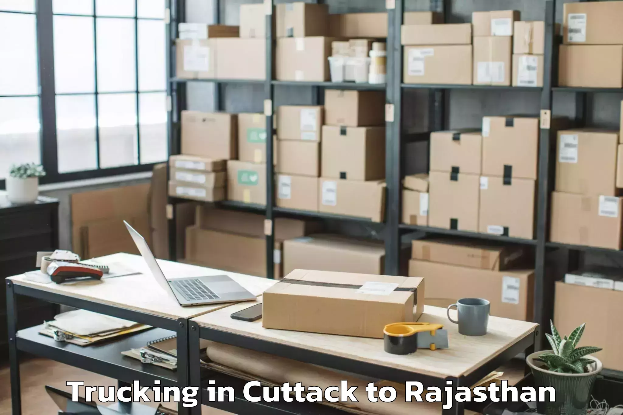 Book Cuttack to Raipur Pali Trucking Online